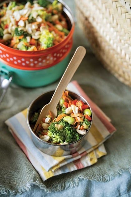 Broccoli and Carry Slaw with mix