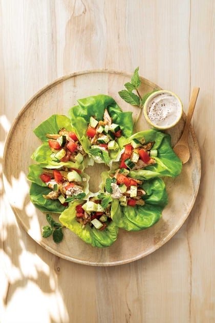 Whipped pan chicken hawarma