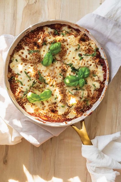 Cannell says Black Skillet Bean Parmesan Midanzante