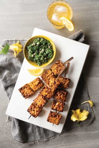 Tempeh Brellan-Style Nurrasko with Chimichurri